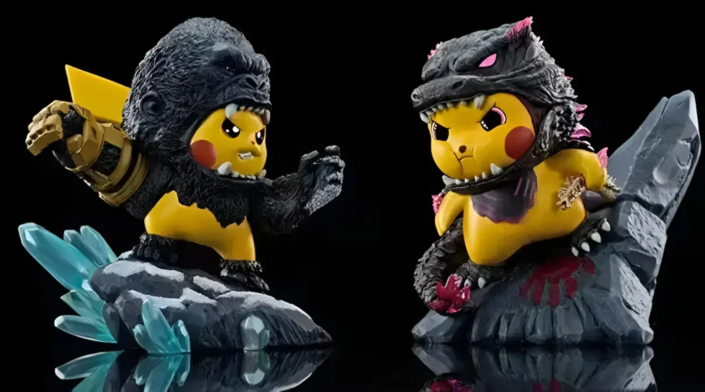 Pikachu Kaijū Transformation: A Fusion of Pokémon, Godzilla, and King Kong Universes